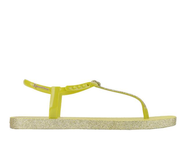 Women's Ipanema Class Edge Glow Sandals in Green Glitter color