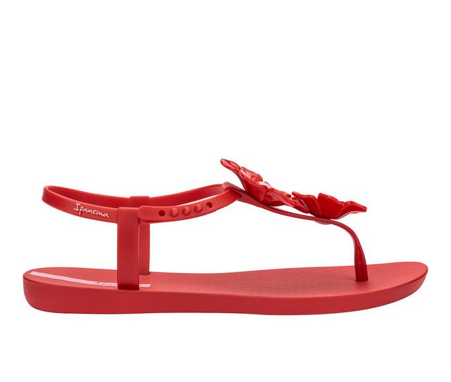 Women's Ipanema Duo Flowers Sandals in Red/Pink color