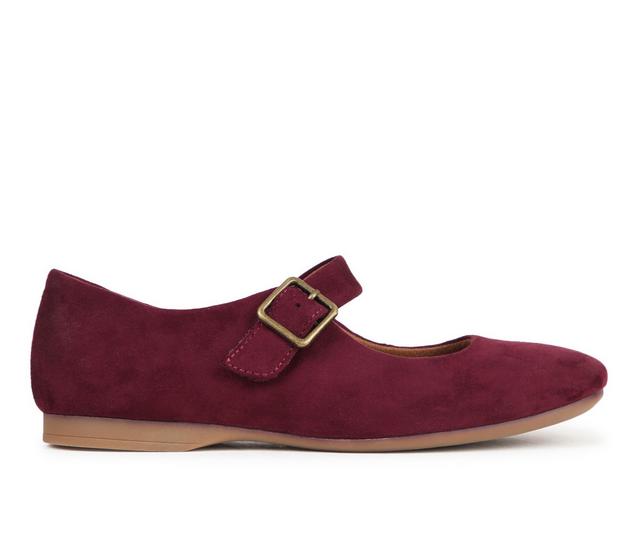 Women's EuroSoft Kendall Flats in Burgundy color