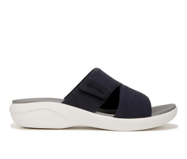 Women's BZEES Carefree Sandals in Navy Blue color