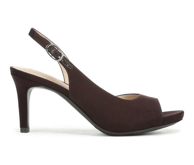 Women's LifeStride Teller 2 Dress Sandals in Dark Choco color