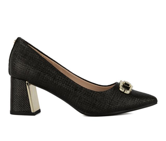 Women's Jones New York Candyn Pumps in Black Raffia color