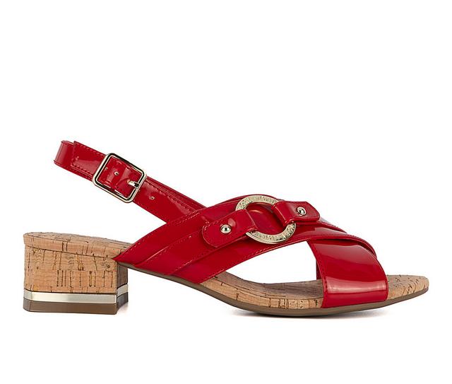 Women's Jones New York Grenel Dress Sandals in Red Multi color