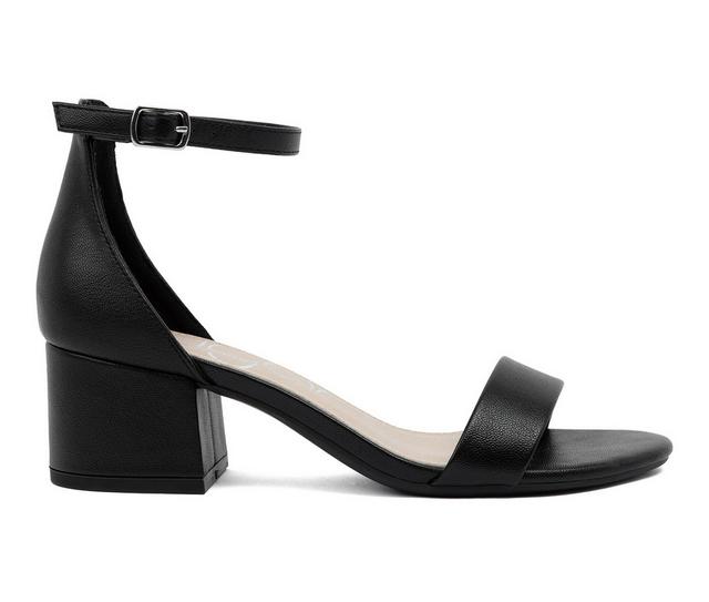 Women's Sugar Noelle 7 Dress Sandals in Black Smooth color