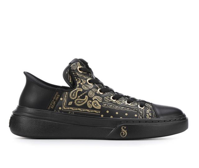 Men's SKECHERS X SNOOP DOGG 251017 Snoop One Double G Slip-Ins Sneakers in Gold Paisley color