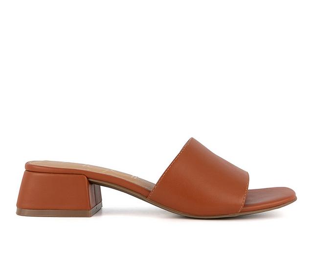 Women's Sugar Uniform 3 Dress Sandals in Cognac Texture color