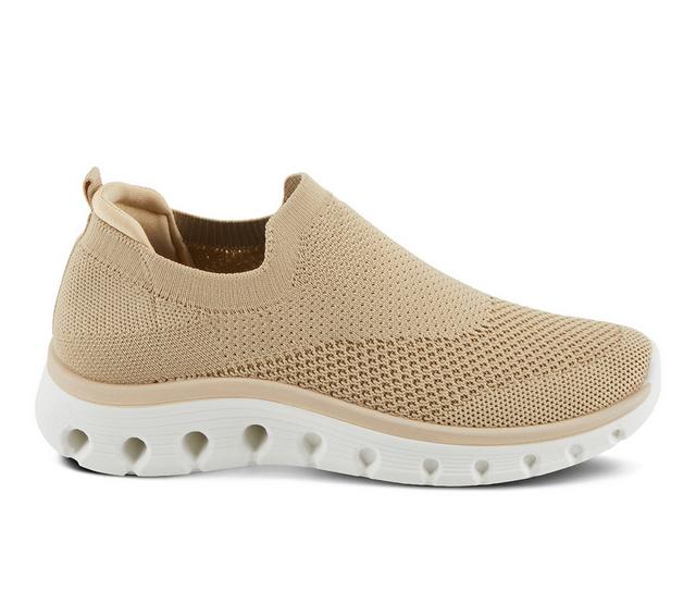 Women's Patrizia Allenti Slip On Sneakers in Tan color