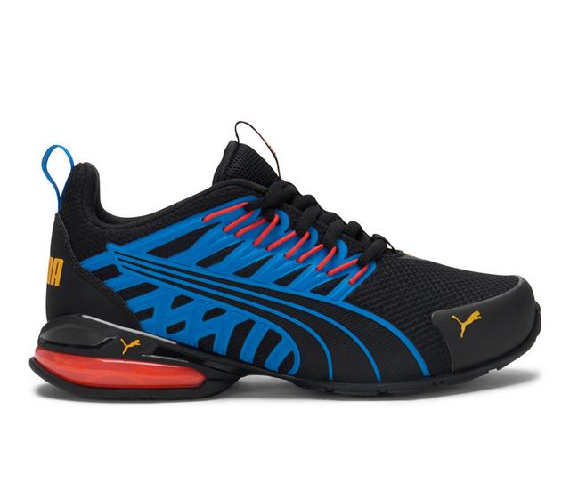 Boys' Puma Big Kid Voltaic Evo Running Shoes in Black/Blue/Red color