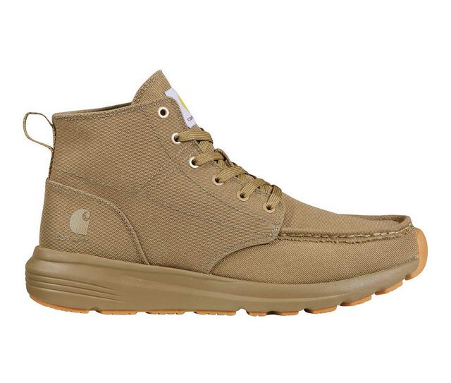 Men's Carhartt Haslett Moc Toe Canvas Chukka Work Boots in Coyote color