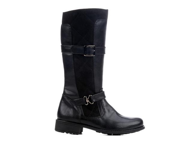 Girls' Rachel Shoes Little Kid & Big Kid Sable Knee-High Boots in Black color