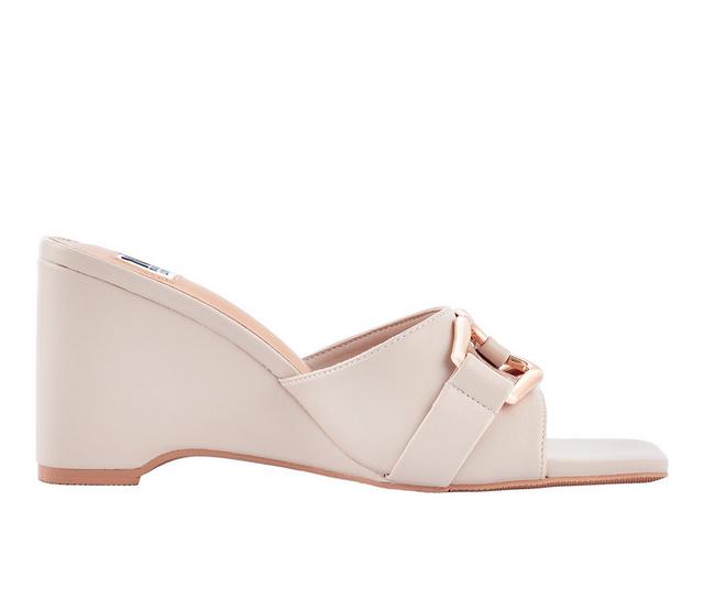 Women's Ninety Union Kensy Wedge Sandals in Ivory color