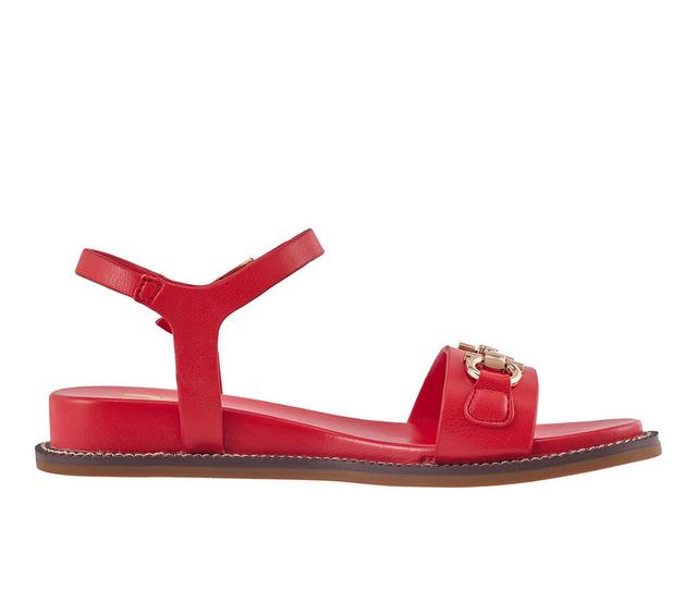 Women's Ninety Union Madison Low Wedge Sandals in Red color