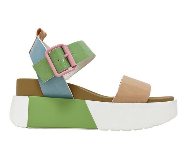 Women's Ninety Union Wonder Platform Wedge Sandals in Pastel Multi color