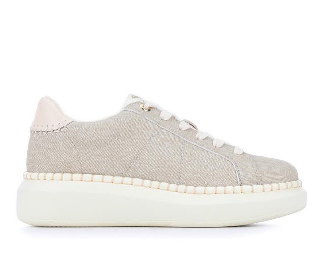 Women's Roxy Stellar Sneakers in Parchment color