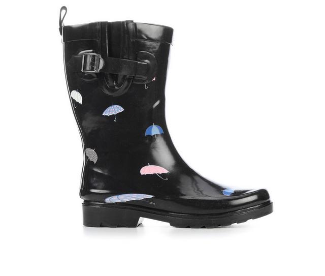 Capelli New York Falling Umbrellas Rain Boots in Black Combo color