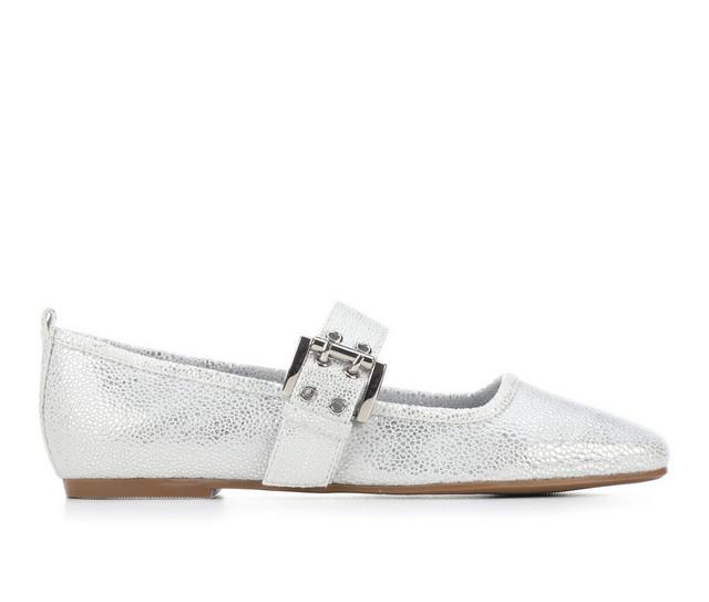 Women's Unr8ed Salem Flats in Silver color