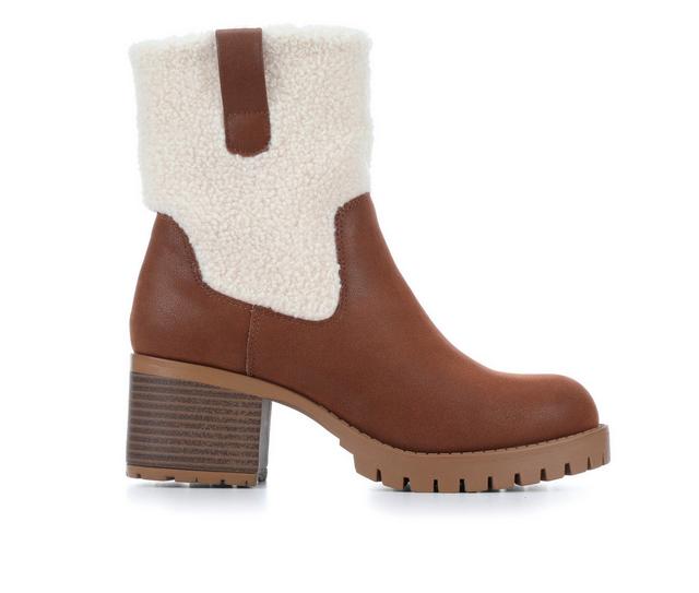 Women's MIA Edna Booties in Cognac color