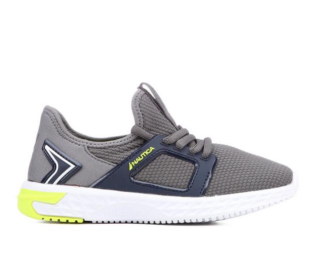 Boys' Nautica Little Kid & Big Kid Arano Sneakers in Grey/Navy color