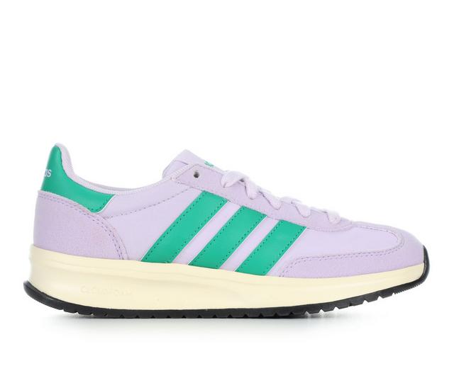 Girls' Adidas Run 70's 2.0 Girls 3.5-7 Sneakers in Lavender/Green color