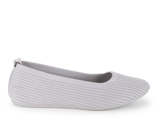 Women's Danskin Balance Flats in Dove Grey color