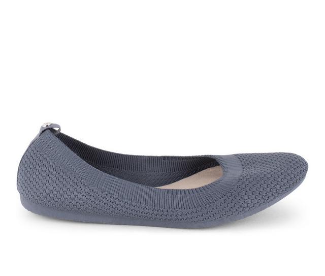 Women's Danskin Flex Flats in Dusk color