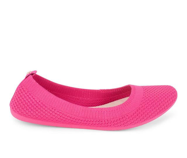 Women's Danskin Flex Flats in Magenta color