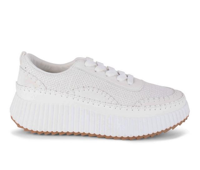Women's Wanted Nova Platform Fashion Sneakers in White color