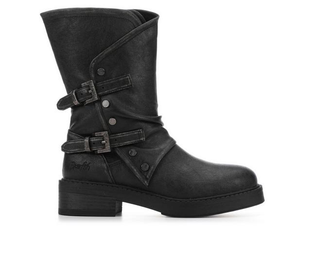 Women's Blowfish Malibu Venice Mid Calf Boots in Black color