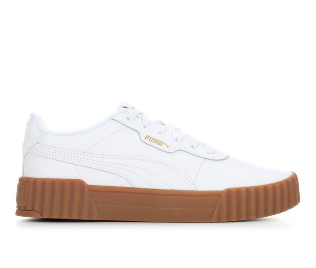 Women's Puma Carina 3.0 Sneakers in White/Gum color