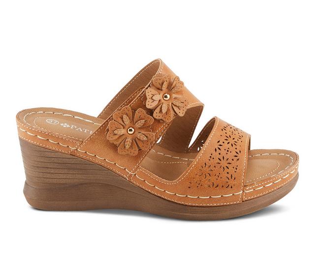 Women's Patrizia Lolly Wedge Sandals in Camel color