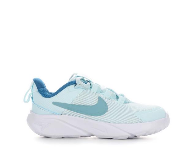 Kids' Nike Infant & Toddler Star Runner 4 Running Shoes in Blue/Turq/White color