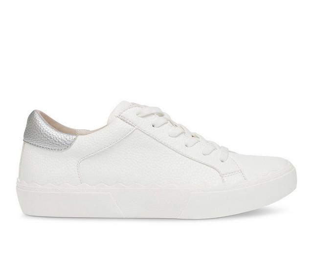 Women's Anne Klein Confident Fashion Sneakers in White/Silver color