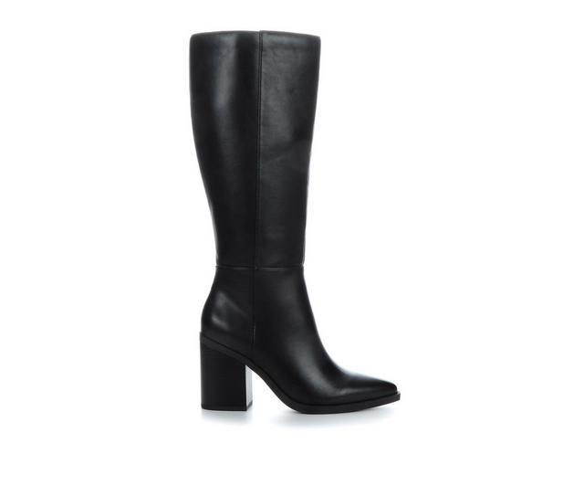 Women's Soda Vapor Knee High Boots in Black color