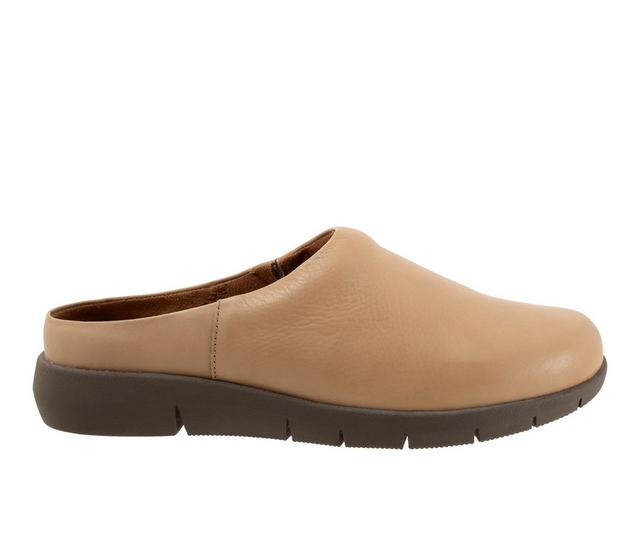 Women's Softwalk Andria Clogs in Beige color