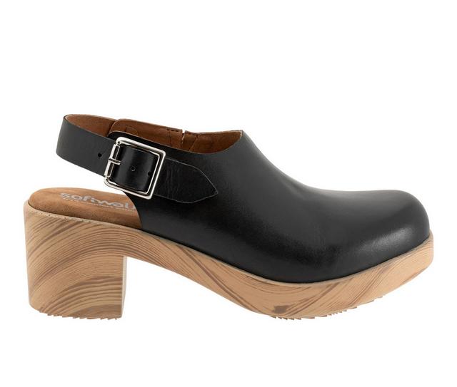 Women's Softwalk Fairbanks Clogs in Black color