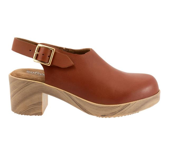 Women's Softwalk Fairbanks Clogs in Luggage color