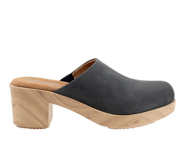 Women's Softwalk Felida Clogs in Navy color