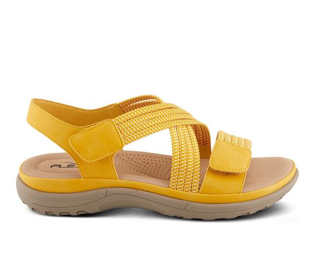 Women's Flexus Crossbeam Sandals in Yellow color