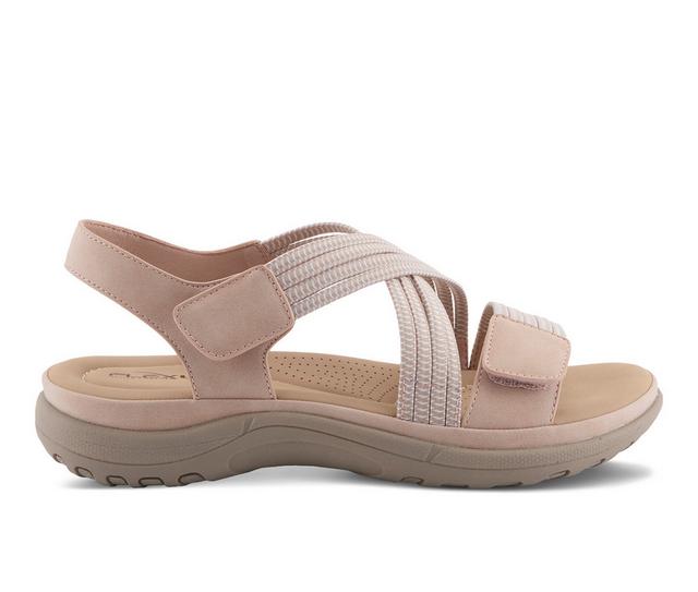 Women's Flexus Crossbeam Sandals in Blush color