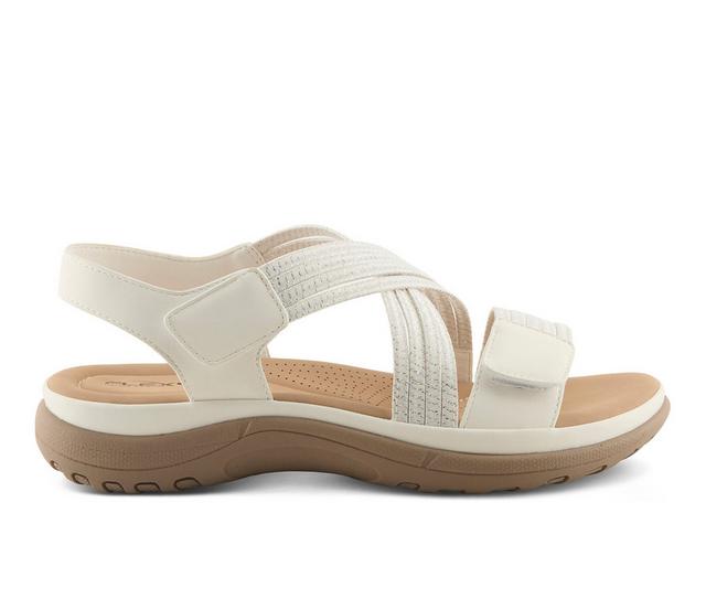 Women's Flexus Crossbeam Sandals in White color