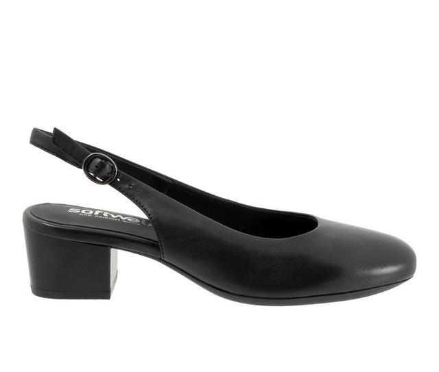 Women's Softwalk Largo Slingback Pumps in Black color