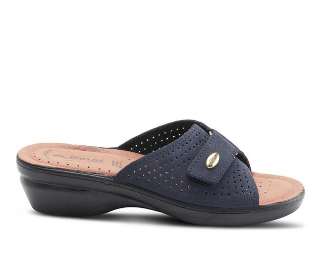 Women's Flexus Kea Wedge Sandals in Navy color