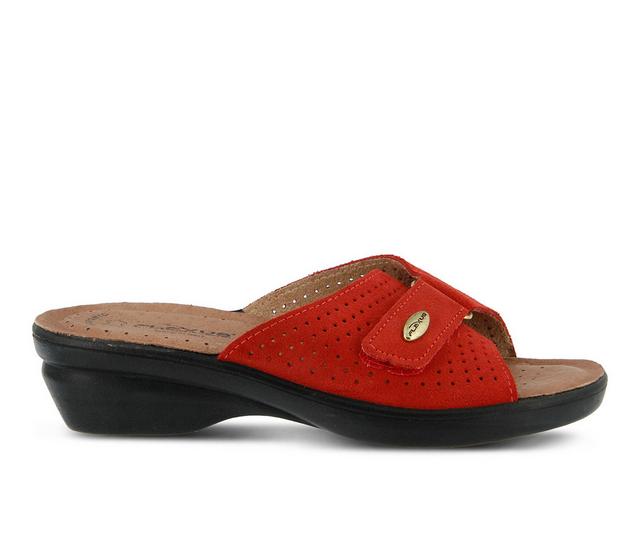 Women's Flexus Kea Wedge Sandals in Red color