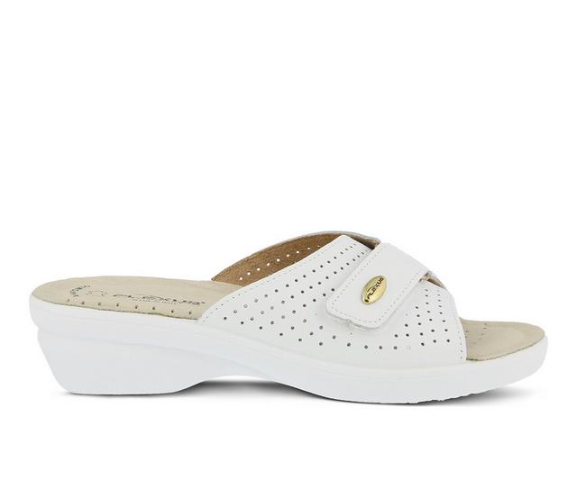 Women's Flexus Kea Wedge Sandals in White color