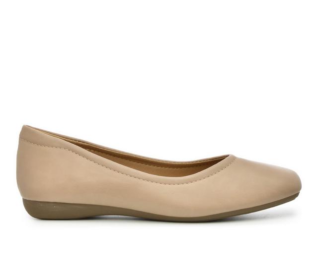 Women's Taryn Rose Dessy Flats in Nude color