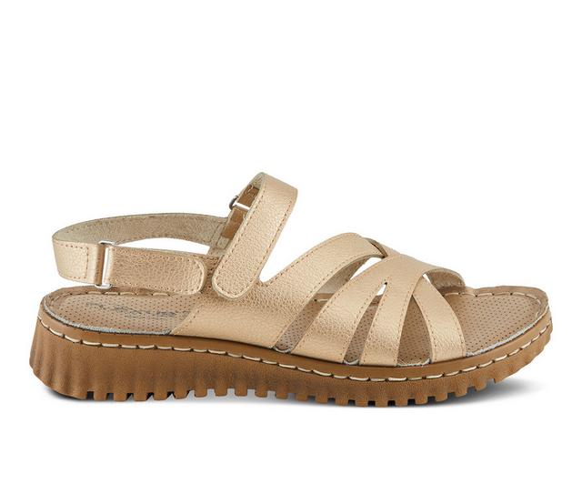 Women's Flexus Shannie Sandals in Soft Gold color