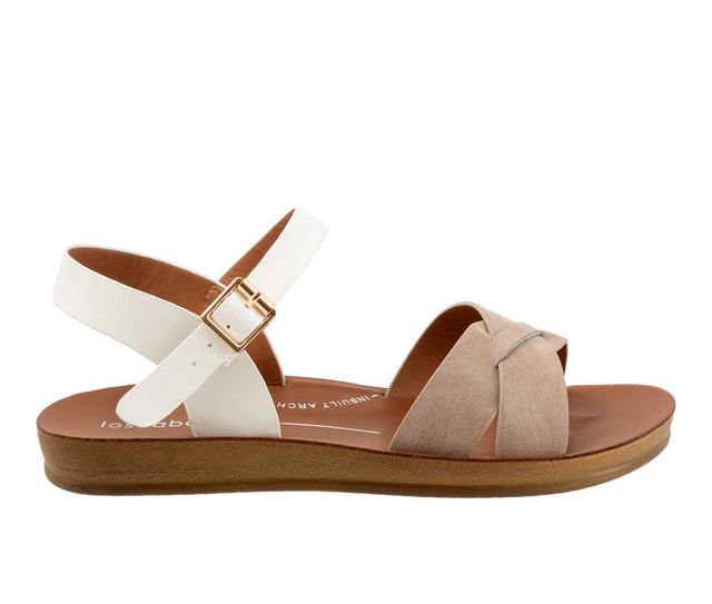 Women's Los Cabos Jeli Sandals in Taupe/White color