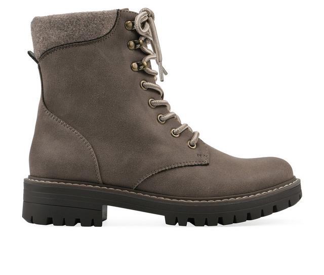 Women's Cliffs by White Mountain Milos Combat Boots in Stone color