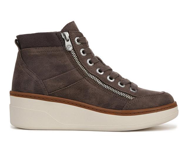 Women's Blowfish Malibu Camden Wedge Sneakers in Grey Microsuede color