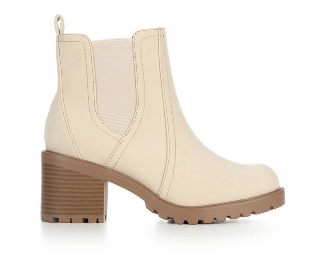 Women's Soda Spirea Booties in Beige color